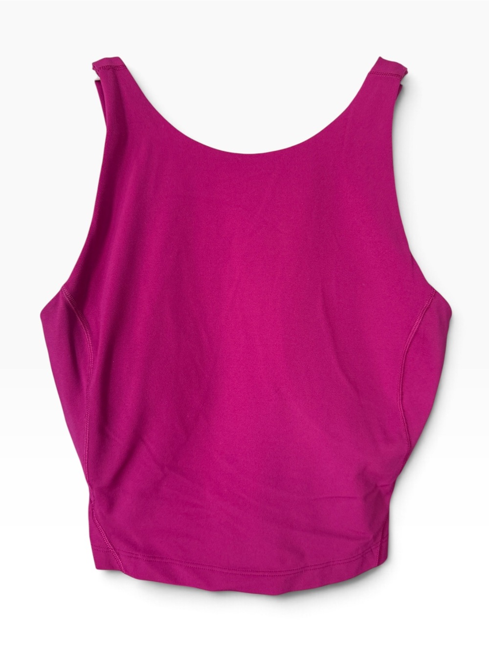 lululemon athletica Magenta Padded High-Neck Cropped Tank - Size 2